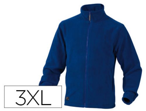 Casaco polar deltaplus com punhos elasticos e 2 bolsos cor azul tamanho xxxl , Deltaplus , 75873 , 3295249285029